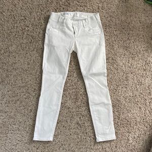 GAP 25r Skinny White Maternity Jeans